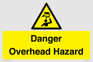 Danger Overhead Hazard
